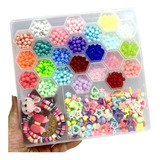 Bijuteria Kit Iniciante Pulseira Colar Infantil Kit25 Cor Sortidos Diâmetro 200 Mm
