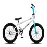 Bike Aro 20 BMX Infantil PRO X FreeStyle V Brake Branco Azul