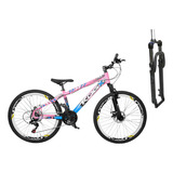Bike Aro 26 Kog 27v Freio Hidraulico E Suspensão Com Trava
