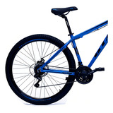 Bike Aro 29 Trilha Shimano Acera 27 Marchas F Hidraulico Cor Azul Tamanho Do Quadro 17