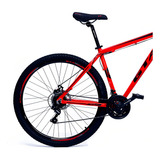Bike Aro 29 Trilha Shimano Acera 27 Marchas F Hidraulico Cor Vermelho Tamanho Do Quadro 17