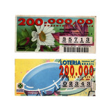 Bilhete Loteria Caixa Economica Federal Antigo Lote 4 Unidad