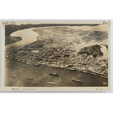 Bilhete Postal Antigo Santos São Paulo Vista Geral