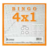 Bingão Cartela De Bingo 4x1 100 Folhas 6 Blocos Tamoio