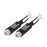 Bingfu 75 Ohm F Type Para 300 Ohm Twin Lead UHF VHF FM Antena Balun Correspondente Transformador Conversor Adaptador Coaxial Conector 2 Unidades