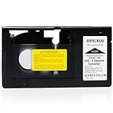 Bingxue Adaptador De Cassete VHS C Compatível Com SVHS VHS C Para VHS De 12 Mm Ideal Para Reprodutor De Videocassete Leitor De Vídeo E Conversão De VHS Para Digital