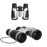 Binóculo Infantil De Plástico Cinza E Preto