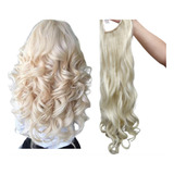 Bio Humano Cabelo Russo Loiro Claríssimo 70cm Ondulado 613