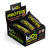Bio2 Barra Protein Vegana Cacau E Maca Peruana Dp Com 12un