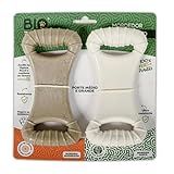 Biobone Mordedor Natural P Cães Duplo Resistente S Plástico 2 Unid Sabores Cana De Açúcar E Laranja