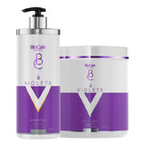 Biocale Kit Shampoo Matizador Máscara Violeta 1kg