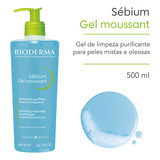 Bioderma Sebium Gel Moussant Pump Gel De Limpeza 500ml
