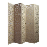 Biombo Com 5 Pétalas Cru Mdf 9 Mm Mod 29 Vazado 2 10 Altura