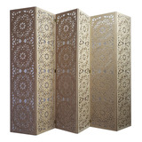 Biombo Com 8 Pétalas Cru Mdf 9 Mm Casamento Decoração