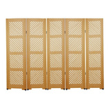 Biombo Ripado 45 5 Folhas C 10 Pezinhos