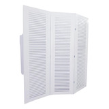 Biombo Ripado Branco Ou Preto 3 Folhas 1 75 Al X 1 50 C