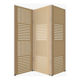 Biombo Ripado Mod 2 3 Folhas C 06 Pezinhos