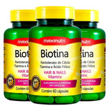 Biotina Firmeza Crescimento 3x60 Cápsulas Maxinutri