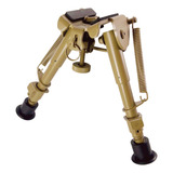 Bipé Metal Tan Retrátil Tático Sniper Com Adap De Trilho