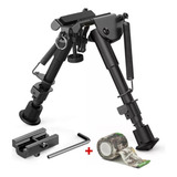 Bipé Tático Retrátil Reforçado Metal Sniper Airsoft Paintbal