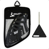 Biquilha Sb2 Soul Fins Preta Quilha Lateral Surf Fishboard Retro Bi quilha Retro Fish Future
