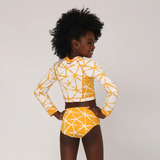 Biquine Hotpant Proteção Solar Uv Line Meninas Maiô Estrela