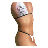 Biquíni Adesivo 6 Cartelas Branco Bronzeamento Natural