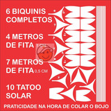 Biquini Adesivo Bronzeamento Natural Tatu Solar Fita