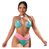 Biquini Calcinha Efeito Lipo Hot Pants Cintura Alta Com Bojo