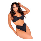 Biquíni Cropped Efeito Lipo Cobre Cicatriz Cintura Alta Bojo