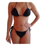 Biquini Frufru Empina Bumbum Cortininha Ótimo Biquini Ripple