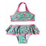 Biquini Infantil Bebê Menina Calcinha Sainha Uv Puket
