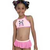 Biquini Infantil Menina Com Proteção Solar Moda Praia Puket