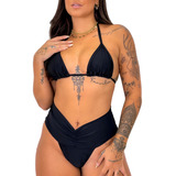 Biquini Lipo Calcinha Modeladora Cintura Alta Levanta Bumbum