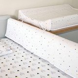 Biramar Baby Protetor De Grade Para Berço New York Mini Triângulo Colorid Cor Branco Geométrico