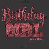 Birthday Girl Guest Book Pink