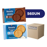 Biscoito Amanteigado Chocolate Leite Sache Renata 560 Und