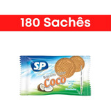 Biscoito Amanteigado Coco Sp Caixa Com 180 Sachês 