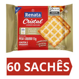 Biscoito Cristal Levemente Adocicado Renata Caixa 60 Sachês
