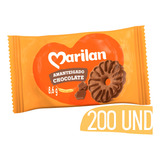 Biscoito Sache Chocolate Amanteigado Marilan Bolacha 200 Und