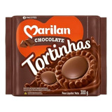 Biscoito Tortinhas Marilan Sabor Chocolate Bolacha Crocante