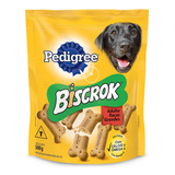 Biscrok Maxi Pedigree Biscoito Cães Adultos Raças G 1kg