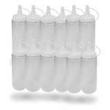 Bisnaga Para Molho Ketchup Maionese Mostarda 200ml 12 Un Cor Branco