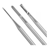 Bisturi P Podólogo Kit 3pcs N206 N214 E Formão N254