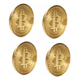 Bitcoin Moeda Física Edição Para Colecionador 4 Unidades