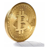 Bitcoin Moeda Física Edição Para Colecionador Alto Relevo
