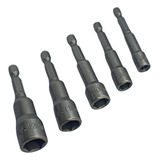 Bits Parafusadeira Kit Soquete Magnetico 5pçs 65mm