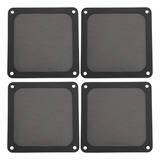 Black Black Pc Cooler Fan Filter Grill 4 Unidades Dust Frame