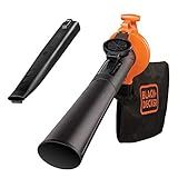 Black Decker Aspirador De Pó Soprador E Triturador Para Remoção De Folhas Secas E Molhadas Modelo BV25 127V