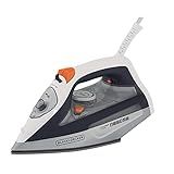 Black Decker Ferro De Passar Roupa Com Vaporizador Sistema Antigotejamento Cinza E Laranja Modelo FX3100 200V